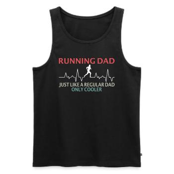 running daddy running gift idea - Men's Premium Organic Tank Top - black - Front - AI Model Male 178 light (178cm)