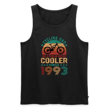 Cycling Dad Like A Regular Dad Cooler depuis 1993 - Débardeur bio Premium Homme - noir - Devant - Michal (187cm)