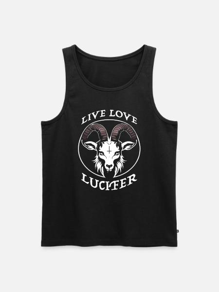 Occult Demon Lucifer goat Geschenkidee - Männer Premium Bio Tank Top - Schwarz