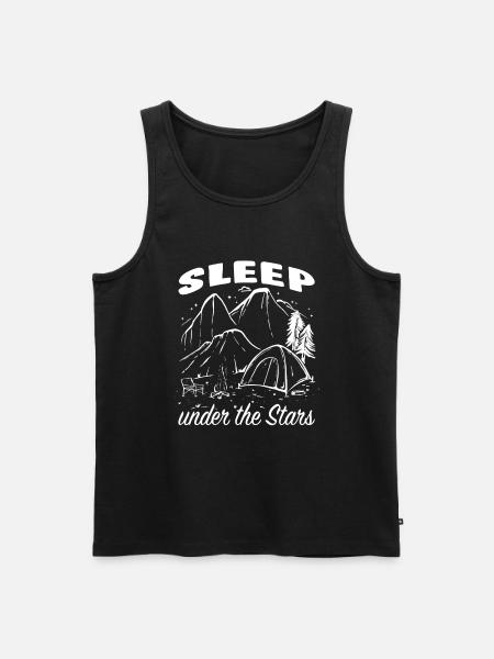 Camping campfire saying - Men's Premium Organic Tank Top - black