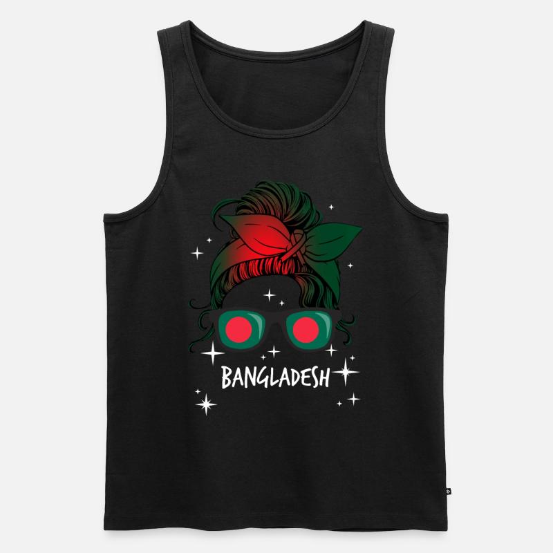 Bangladesch - Männer Premium Bio Tank Top - Schwarz
