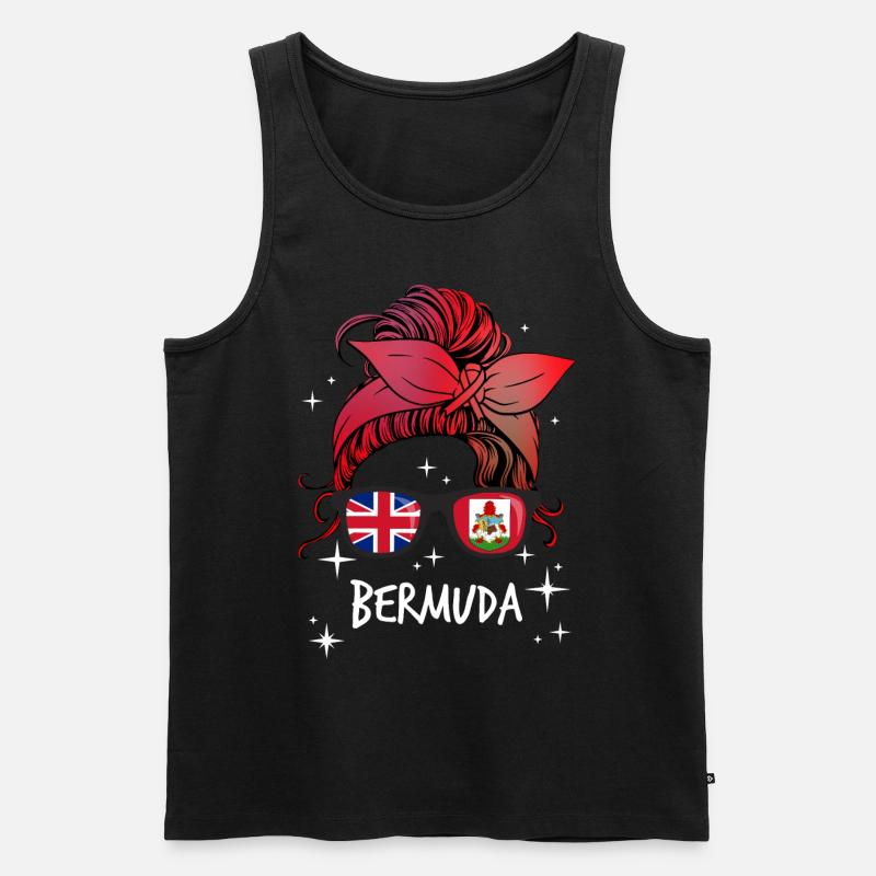 Bermuda - Männer Premium Bio Tank Top - Schwarz