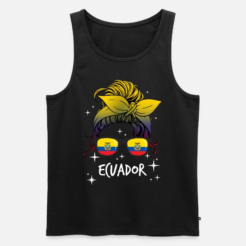 Ecuador - Männer Premium Bio Tank Top - Schwarz