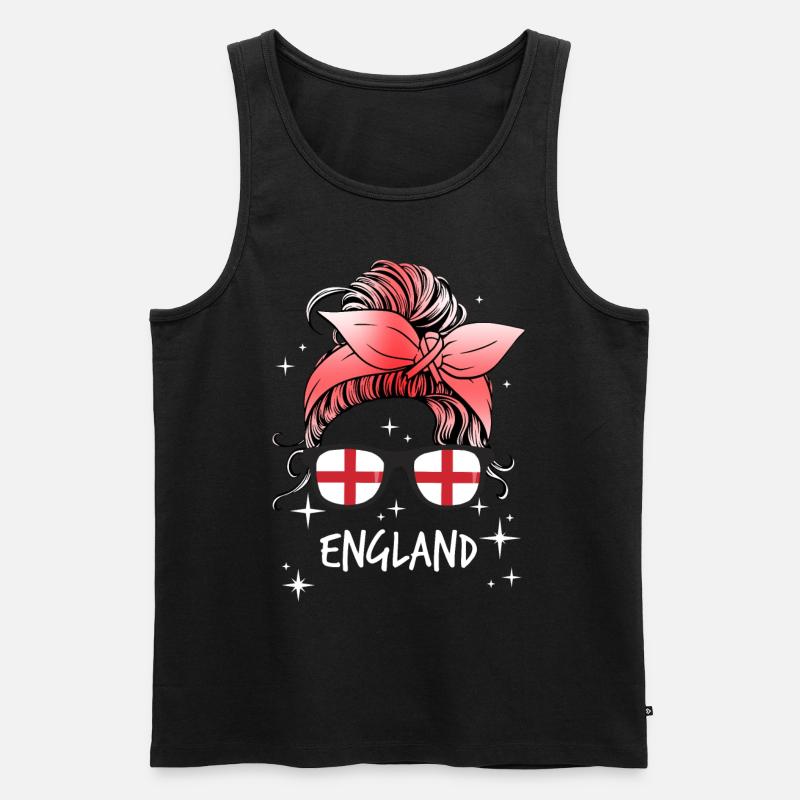 England - Männer Premium Bio Tank Top - Schwarz