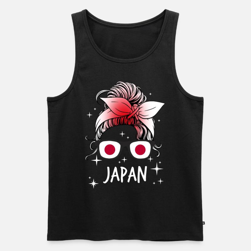 Japan - Männer Premium Bio Tank Top - Schwarz