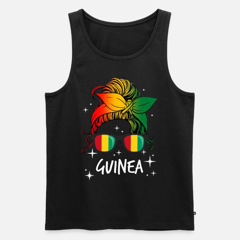 Guinea - Männer Premium Bio Tank Top - Schwarz
