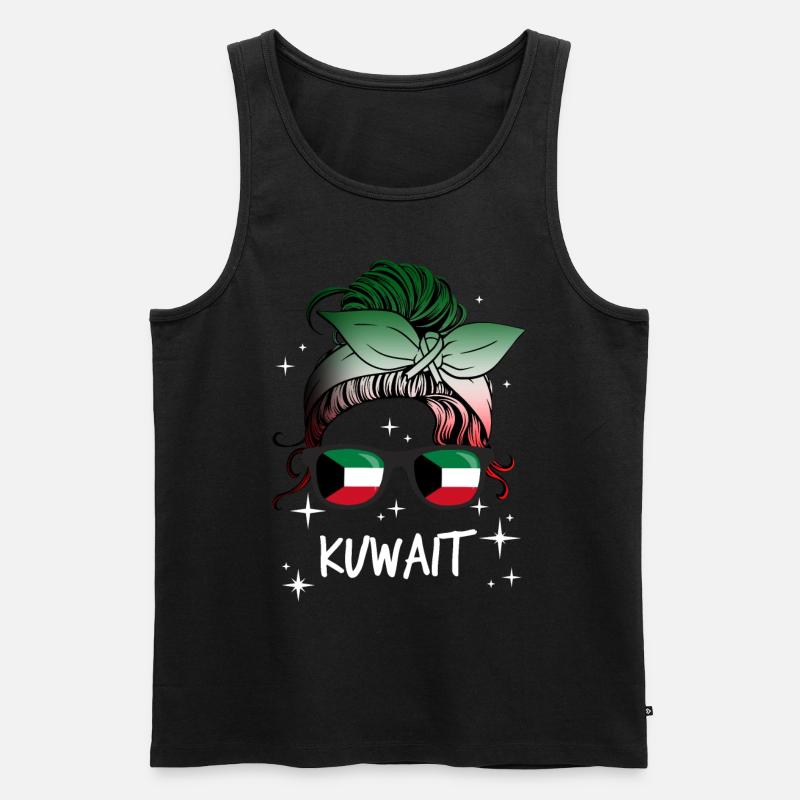 Kuwait - Männer Premium Bio Tank Top - Schwarz