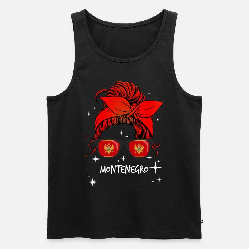 Montenegro - Männer Premium Bio Tank Top - Schwarz