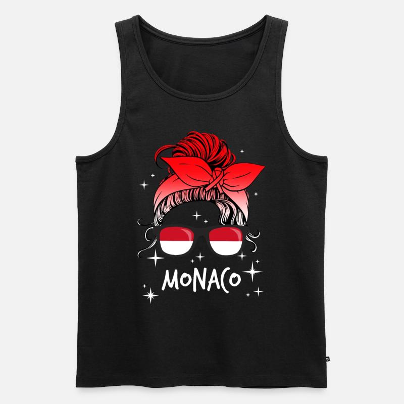 Monaco - Männer Premium Bio Tank Top - Schwarz