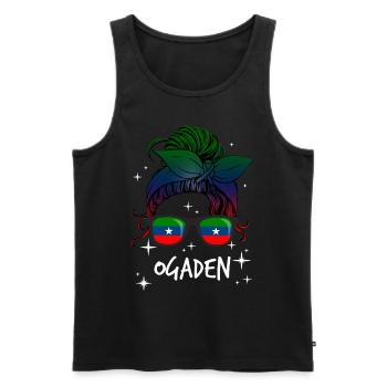 Ogaden - Men's Premium Organic Tank Top - black - Front - AI Model Male 178 light (178cm)