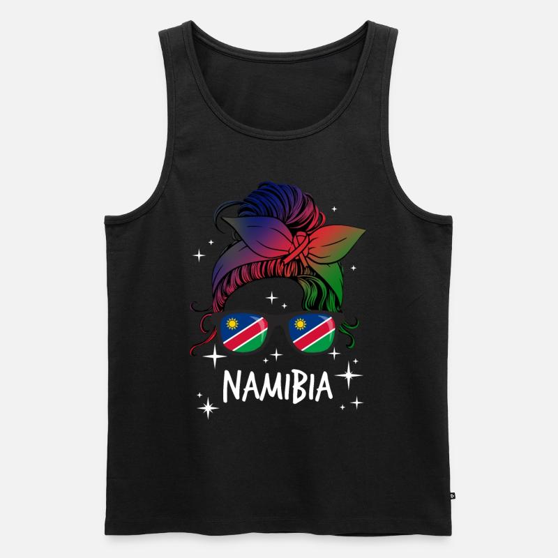 Namibia - Männer Premium Bio Tank Top - Schwarz