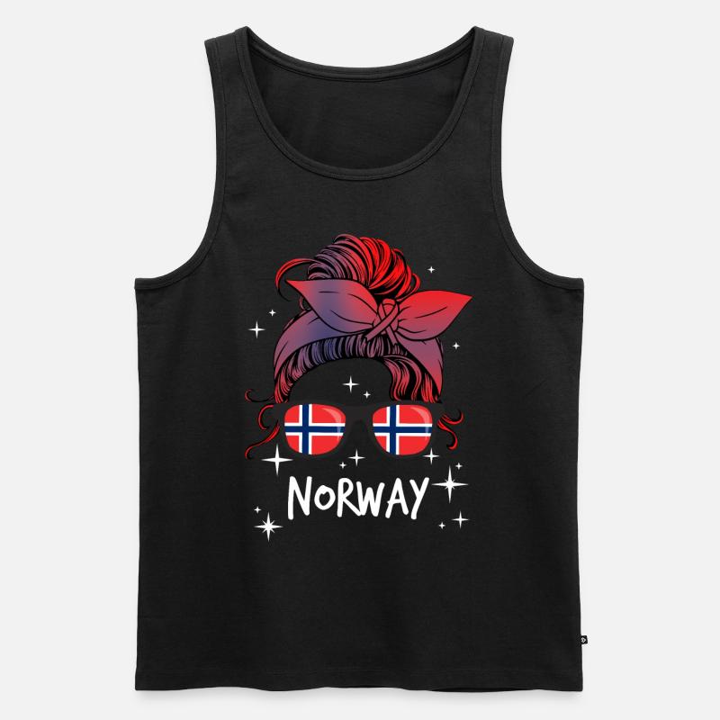 Norwegen - Männer Premium Bio Tank Top - Schwarz
