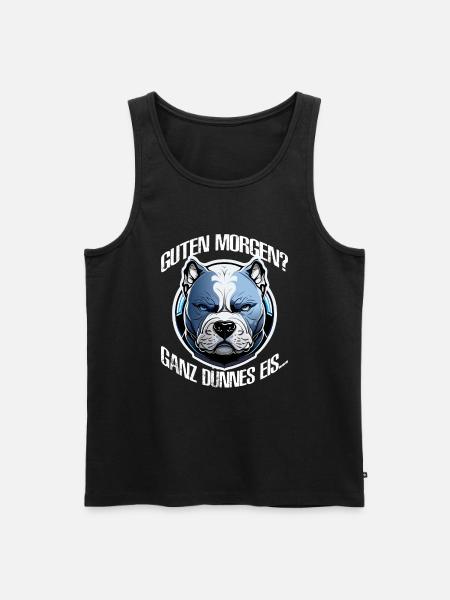 Hund Spruch Geschenkidee Sarkastisch - Männer Premium Bio Tank Top - Schwarz