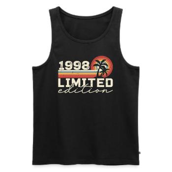 Vintage 1998 Cadeau Anniversaire 1998 Retro 1998 - Débardeur bio Premium Homme - noir - Devant - Michal (187cm)