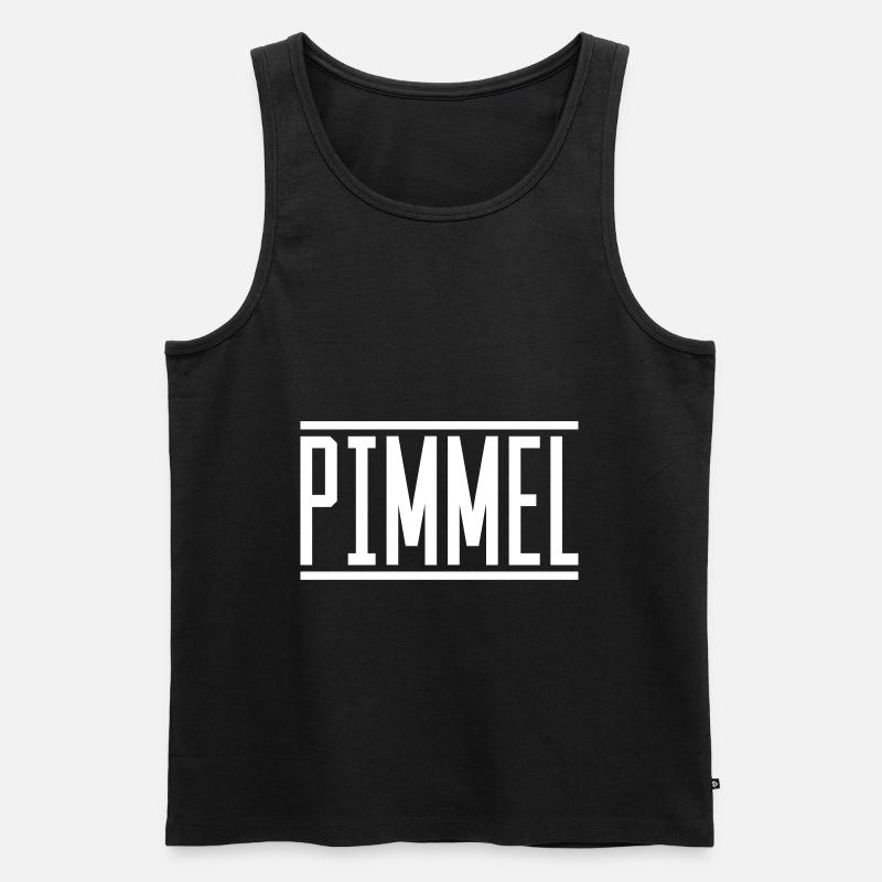 pimmel - Männer Premium Bio Tank Top - Schwarz