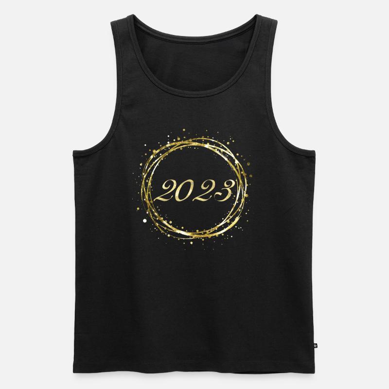 2023 - Männer Premium Bio Tank Top - Schwarz