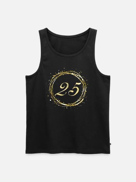 25 - Männer Premium Bio Tank Top - Schwarz