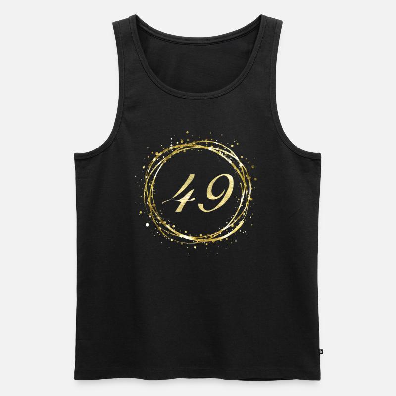 49 - Männer Premium Bio Tank Top - Schwarz