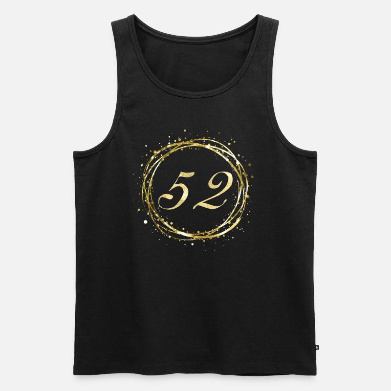 52 - Männer Premium Bio Tank Top - Schwarz