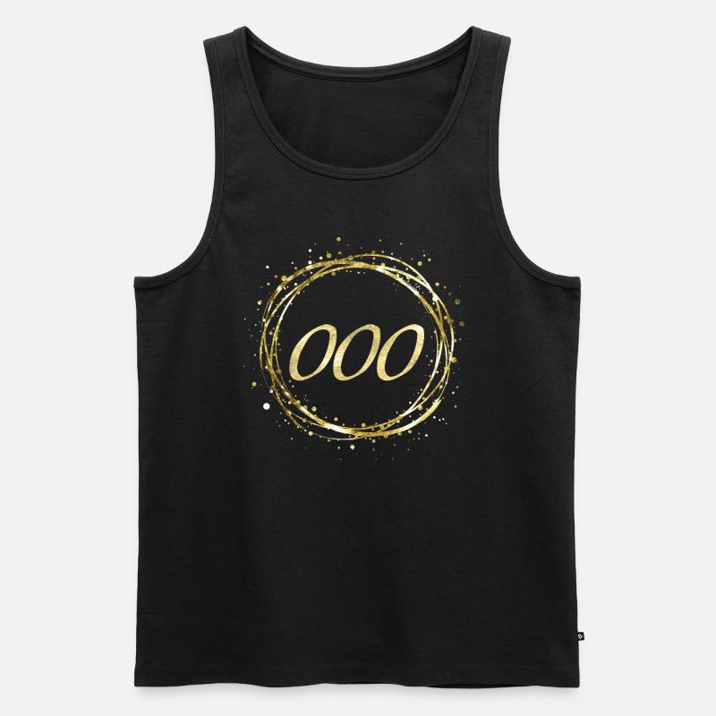 000 - Männer Premium Bio Tank Top - Schwarz