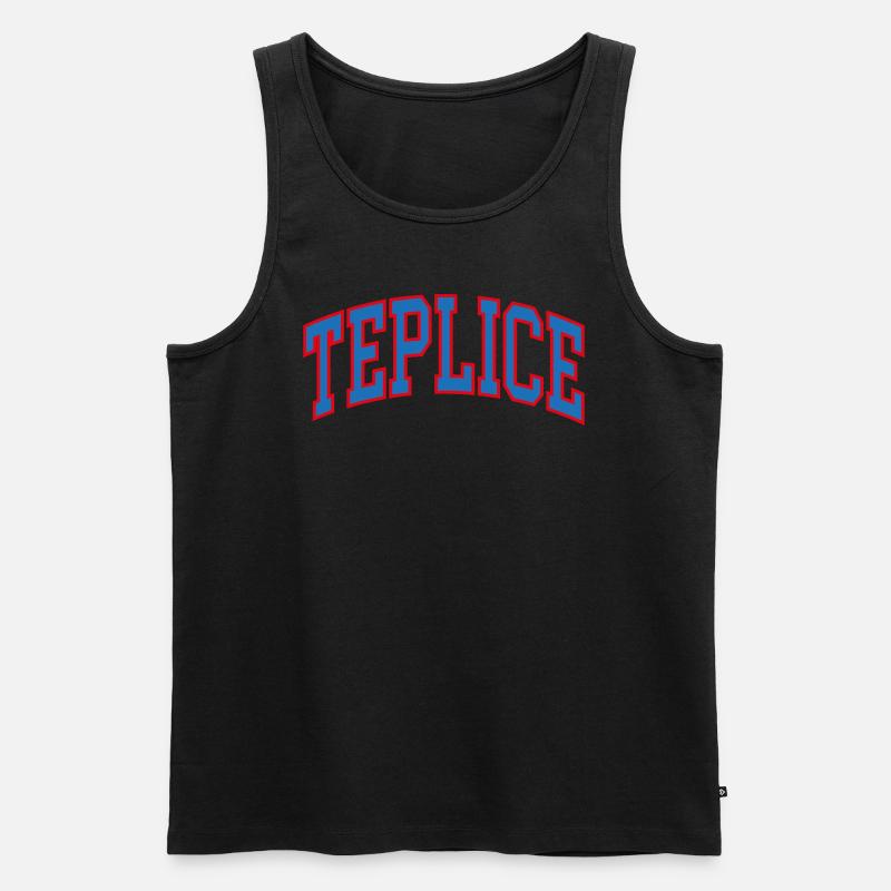 Teplice - Männer Premium Bio Tank Top - Schwarz