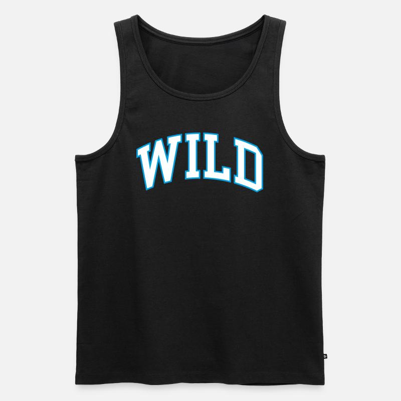 Wild - Männer Premium Bio Tank Top - Schwarz