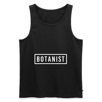 Botanik - Männer Premium Bio Tank Top - Schwarz - Vorne - Michal (187cm)