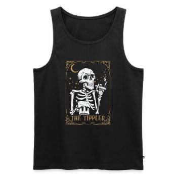 Tarot Card Occult Club Gothic Vice Drink Tippler - Männer Premium Bio Tank Top - Schwarz - Vorne - AI Model Male 178 light (178cm)