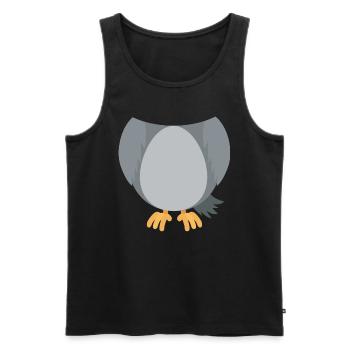 Funny Animal Owl Costume For Halloween - Männer Premium Bio Tank Top - Schwarz - Vorne - Michal (187cm)