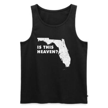 Land Map America State Home Heaven Florida - Men's Premium Organic Tank Top - black - Front - AI Model Male 178 light (178cm)