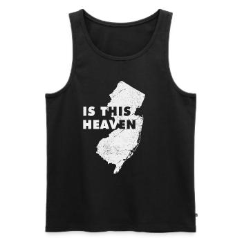 Land Map America State Home Heaven New Jersey - Men's Premium Organic Tank Top - black - Front - AI Model Male 178 light (178cm)