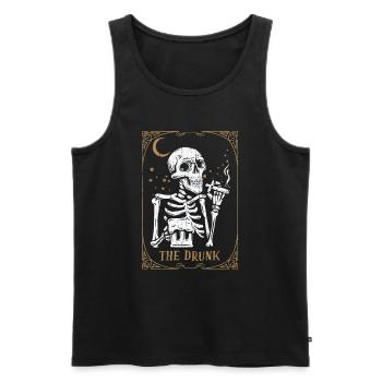 Tarot Card Occult Club Gothic Vice Drinker Drunk - Männer Premium Bio Tank Top - Schwarz - Vorne - AI Model Male 178 light (178cm)