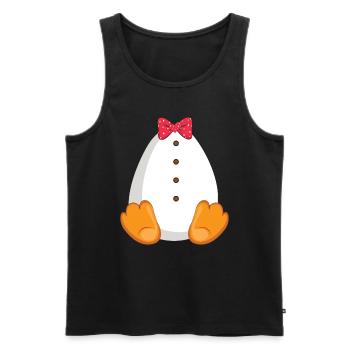Funny Animal Penguin Costume For Halloween - Männer Premium Bio Tank Top - Schwarz - Vorne - Michal (187cm)