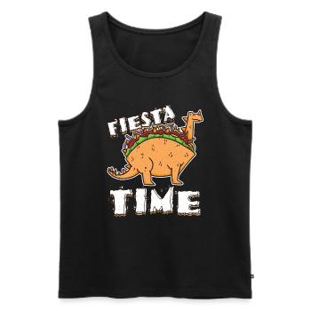 Mignon Kawaii Mexico Party Dinosaur Animal Taco - Débardeur bio Premium Homme - noir - Devant - Michal (187cm)