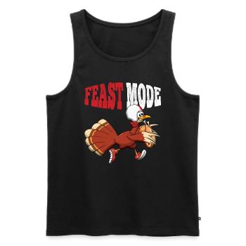 Rugby Turquie Festin Fan de football Thanksgiving - Débardeur bio Premium Homme - noir - Devant - Michal (187cm)