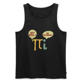 Lustige Mathe Real März Mathe Urlaub Mathematik Pi - Männer Premium Bio Tank Top - Schwarz - Vorne - Michal (187cm)