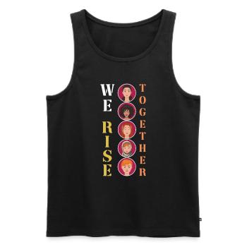 Gleichberechtigung Internationaler Frauentag steigt Feminismus - Männer Premium Bio Tank Top - Schwarz - Vorne - Michal (187cm)