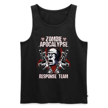 Zombie Apocalypse Response Team - Männer Premium Bio Tank Top - Schwarz - Vorne - AI Model Male 178 light (178cm)
