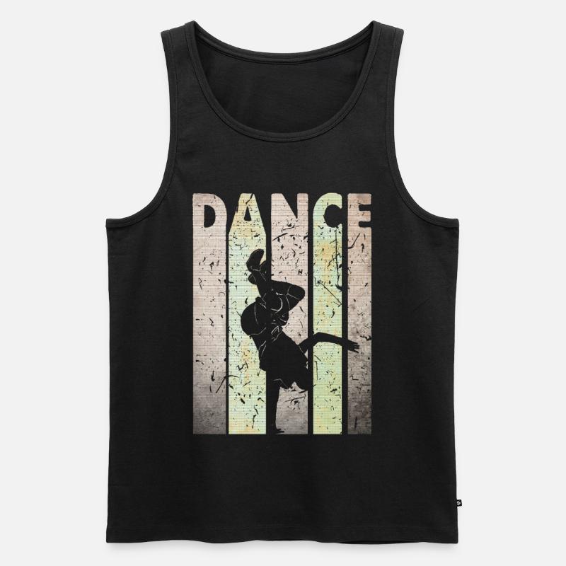 Breakdance - Männer Premium Bio Tank Top - Schwarz