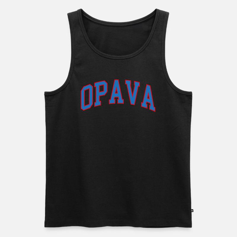 Opava - Männer Premium Bio Tank Top - Schwarz