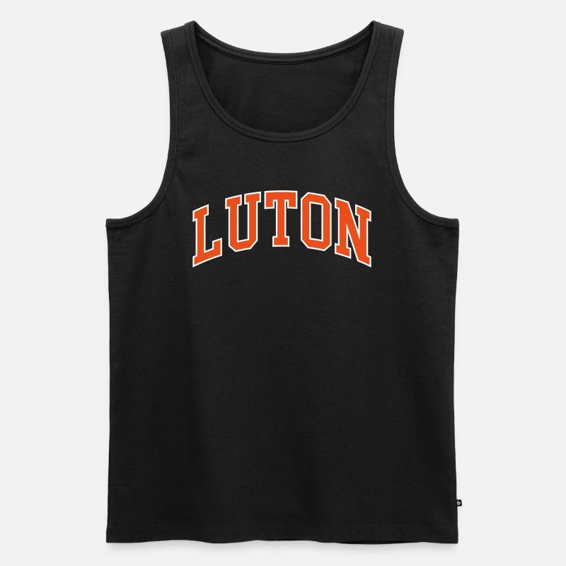 Luton - Männer Premium Bio Tank Top - Schwarz