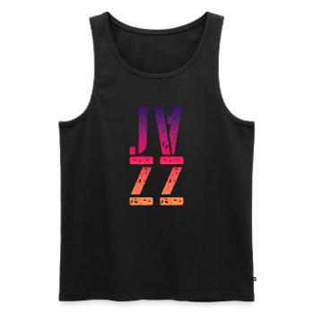 Jazz Music - Men's Premium Organic Tank Top - black - Front - Michal (187cm)