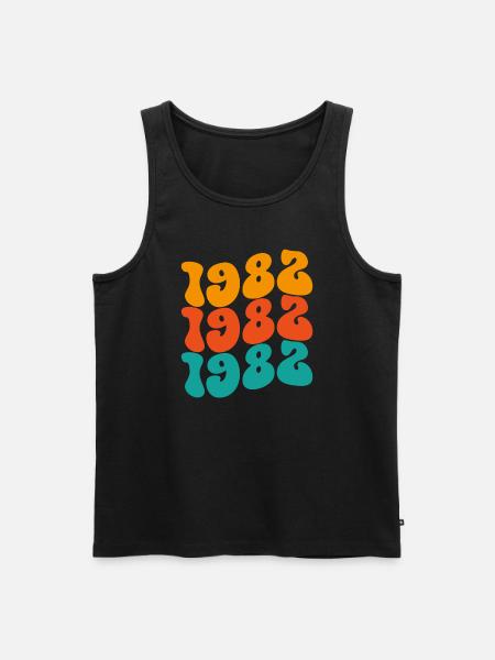 Millésime 1982 - Débardeur bio Premium Homme - noir
