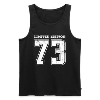 Vintage 1973 - Männer Premium Bio Tank Top - Schwarz - Vorne - Michal (187cm)