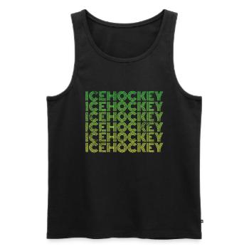 Hockey sur glace Hockey sur glace - Débardeur bio Premium Homme - noir - Devant - AI Model Male 178 light (178cm)