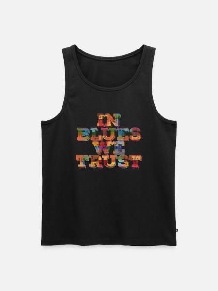 Dans Blues we Trust - Débardeur bio Premium Homme - noir
