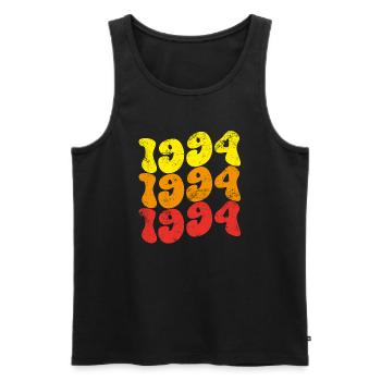 Vintage 1994 - Men's Premium Organic Tank Top - black - Front - AI Model Male 178 light (178cm)