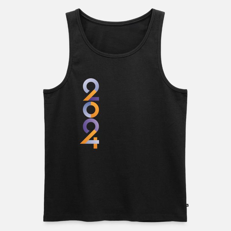 2024 - Männer Premium Bio Tank Top - Schwarz