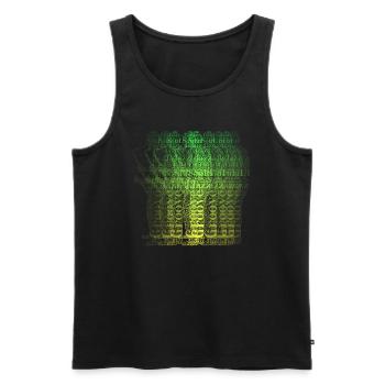 Jazz Groove Saxophonist Musiker - Männer Premium Bio Tank Top - Schwarz - Vorne - AI Model Male 178 light (178cm)