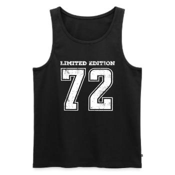 Vintage 1972 - Männer Premium Bio Tank Top - Schwarz - Vorne - Michal (187cm)